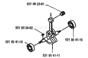 Part Location Diagram of 531004111 Husqvarna CRANKSHAFT