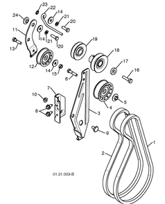Chasis/Pulleys 3 Diagram and Parts List for ST261E (96191003000)(2009-09) Husqvarna Snow Blower