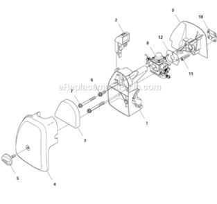 Carburetor_And_Air_Filter Diagram and Parts List for 122C  Husqvarna Trimmer