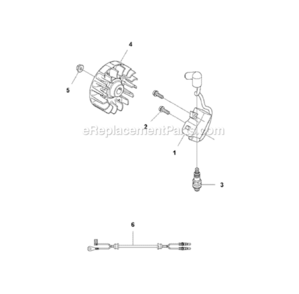 Ignition_System Diagram and Parts List for 122C  Husqvarna Trimmer