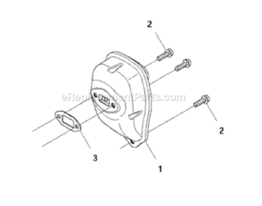 Muffler Diagram and Parts List for 122LDX  Husqvarna Trimmer