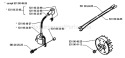 Page J Diagram and Parts List for 122L 122 L 1995-03 Husqvarna Trimmer