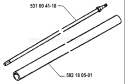 Page M Diagram and Parts List for 122L 122 L 1995-03 Husqvarna Trimmer