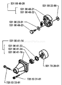 Page D Diagram and Parts List for 122L 122 L 1995-03 Husqvarna Trimmer
