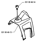 Page E Diagram and Parts List for 122L 122 L 1995-03 Husqvarna Trimmer