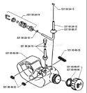Page H Diagram and Parts List for 122L 122 L 1995-03 Husqvarna Trimmer