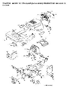 Chassis And Enclosures Diagram and Parts List for YTH1848XP96013000300 2005-10 Husqvarna Lawn Tractor