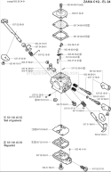 Zama_Carburetor Diagram and Parts List for 123L 2004-03 Husqvarna Trimmer