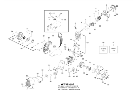 Repair Parts 1 Diagram and Parts List for 128L (545011599)(2008-11) Husqvarna Trimmer
