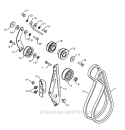 Belt Guard And Pulley Diagram and Parts List for 12527HV 96193005300 -2010-06 Husqvarna Snow Blower