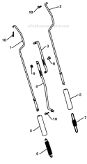 Page W Diagram and Parts List for 12527HV 96193005300 -2010-06 Husqvarna Snow Blower