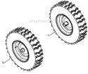 Part Location Diagram of 532439409 Husqvarna Wheel Assembly