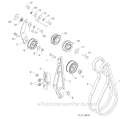 Chassis, Engine And Pulleys Diagram and Parts List for 12527HV 96193007100 -2011-06 Husqvarna Snow Blower