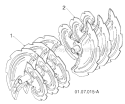 Page K Diagram and Parts List for 12527HV 96193007100 -2011-06 Husqvarna Snow Blower