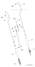 Page V Diagram and Parts List for 12527HV 96193007100 -2011-06 Husqvarna Snow Blower