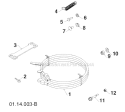 Page G Diagram and Parts List for 12527HV 96193007100 -2011-06 Husqvarna Snow Blower