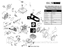 Engine Diagram and Parts List for 12527HV 96193007101 -2011-07 Husqvarna Snow Blower