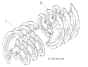 Auger Housing And Impeller Diagram and Parts List for 12527HV 96193007101 -2011-07 Husqvarna Snow Blower