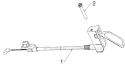 Control Panel Discharge Chute Diagram and Parts List for 12527HV 96193007102 - 2012-07 Husqvarna Snow Blower
