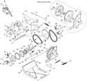 Drive Diagram and Parts List for 12527HV 96193007102 - 2012-07 Husqvarna Snow Blower