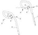 Handle and Controls Diagram and Parts List for 12527HV 96193007102 - 2012-07 Husqvarna Snow Blower