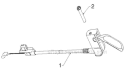 Control Panel Discharge Chute Diagram and Parts List for 12527HV 96193007103 - 2012-06 Husqvarna Snow Blower