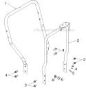Handle and Controls Diagram and Parts List for 12527HV 96193007103 - 2012-06 Husqvarna Snow Blower