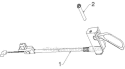 Control Panel Discharge Chute Diagram and Parts List for 12527HV 96193007104 - 2012-06 Husqvarna Snow Blower