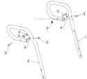 Handle and Controls Diagram and Parts List for 12527HV 96193007104 - 2012-06 Husqvarna Snow Blower