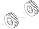 Wheels Tires Diagram and Parts List for 12527HV 96193007104 - 2012-06 Husqvarna Snow Blower