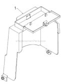 Chassis Engine Pulleys Diagram and Parts List for 12527HV 96193007105 - 2012-08 Husqvarna Snow Blower
