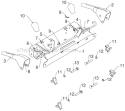 Handle and Controls Diagram and Parts List for 12527HV 96193007105 - 2012-08 Husqvarna Snow Blower