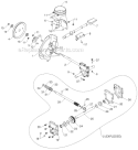 Auger Housing Impeller Diagram and Parts List for 12527HV 96193007105 - 2012-08 Husqvarna Snow Blower
