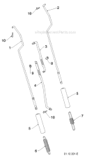 Page U Diagram and Parts List for 12527HV 96193008000 -2011-07 Husqvarna Snow Blower