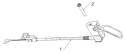 Control Panel Discharge Chute Diagram and Parts List for 12530HV 96193007201 - 2012-06 Husqvarna Snow Blower