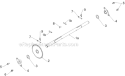 Drive Diagram and Parts List for 12530HV 96193007201 - 2012-06 Husqvarna Snow Blower