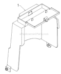 Chassis Engine Pulleys Diagram and Parts List for 12530HV 96193007201 - 2012-06 Husqvarna Snow Blower