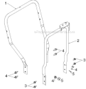 Handle and Controls Diagram and Parts List for 12530HV 96193007201 - 2012-06 Husqvarna Snow Blower