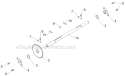 Drive Diagram and Parts List for 12530HV 96193007203 - 2012-08 Husqvarna Snow Blower