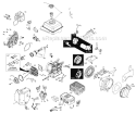 Engine Diagram and Parts List for 12530HV 96193007203 - 2012-08 Husqvarna Snow Blower