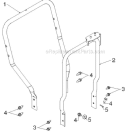 Handle and Controls Diagram and Parts List for 12530HV 96193007203 - 2012-08 Husqvarna Snow Blower