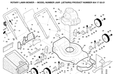 Part Location Diagram of 532190656 Husqvarna Operators Manual