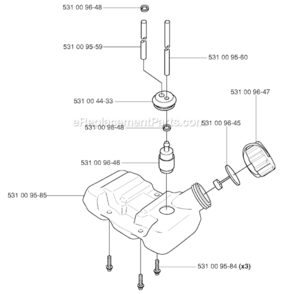 Part Location Diagram of 531003347 Husqvarna Valve