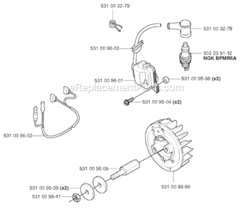 Part Location Diagram of 531003279 Husqvarna Spring