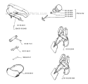 Harness Diagram and Parts List for 125L 1990-11 Husqvarna Trimmer