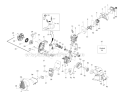 Engine Diagram and Parts List for 125RJ 2007-04 Husqvarna Brush Cutter