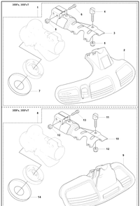 Guards/355 Fx/ Fxt Diagram and Parts List for 355FXT 2008-07 Husqvarna Brush Cutter
