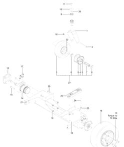 Part Location Diagram of 529292002 Husqvarna AXLE