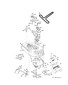 Part Location Diagram of 532181385 Husqvarna Cutter Deck