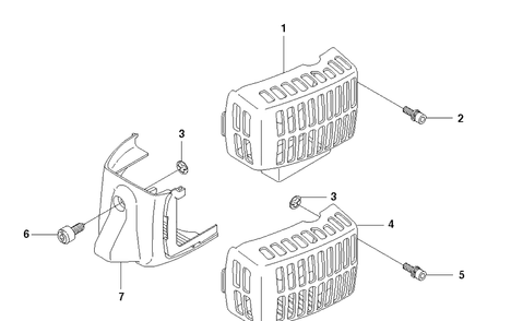 Cover Diagram and Parts List for 123HD65X 20070900001-20100600000 Husqvarna Hedge Trimmer